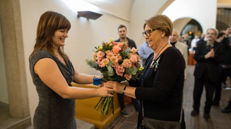 Barbora Osvaldová s děkankou